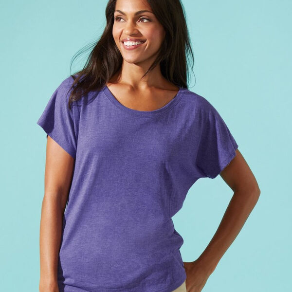 Women's Triblend Short Sleeve Dolman Tee Thumbnail