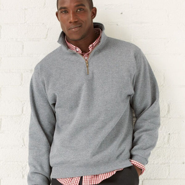 Super Sweats NuBlend® Quarter-Zip Cadet Collar Sweatshirt Thumbnail